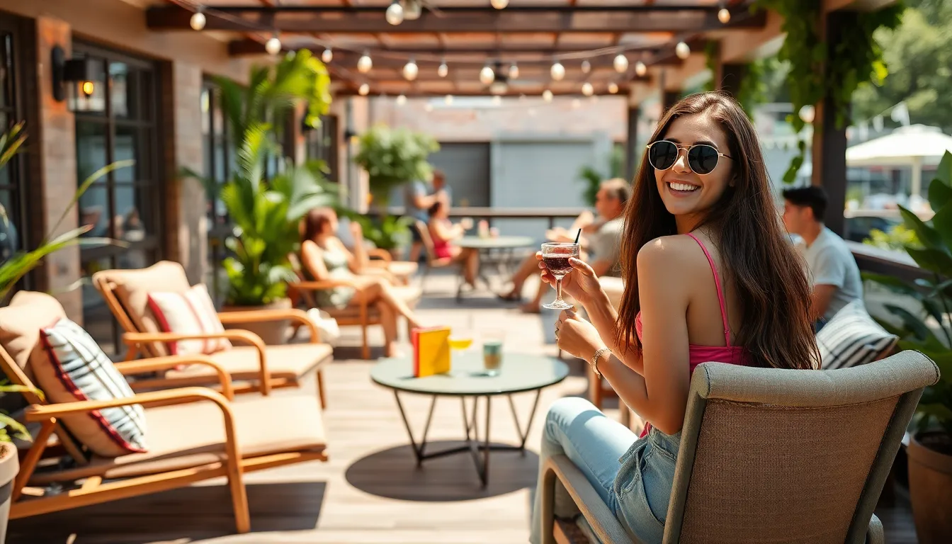 Outdoor seating areas