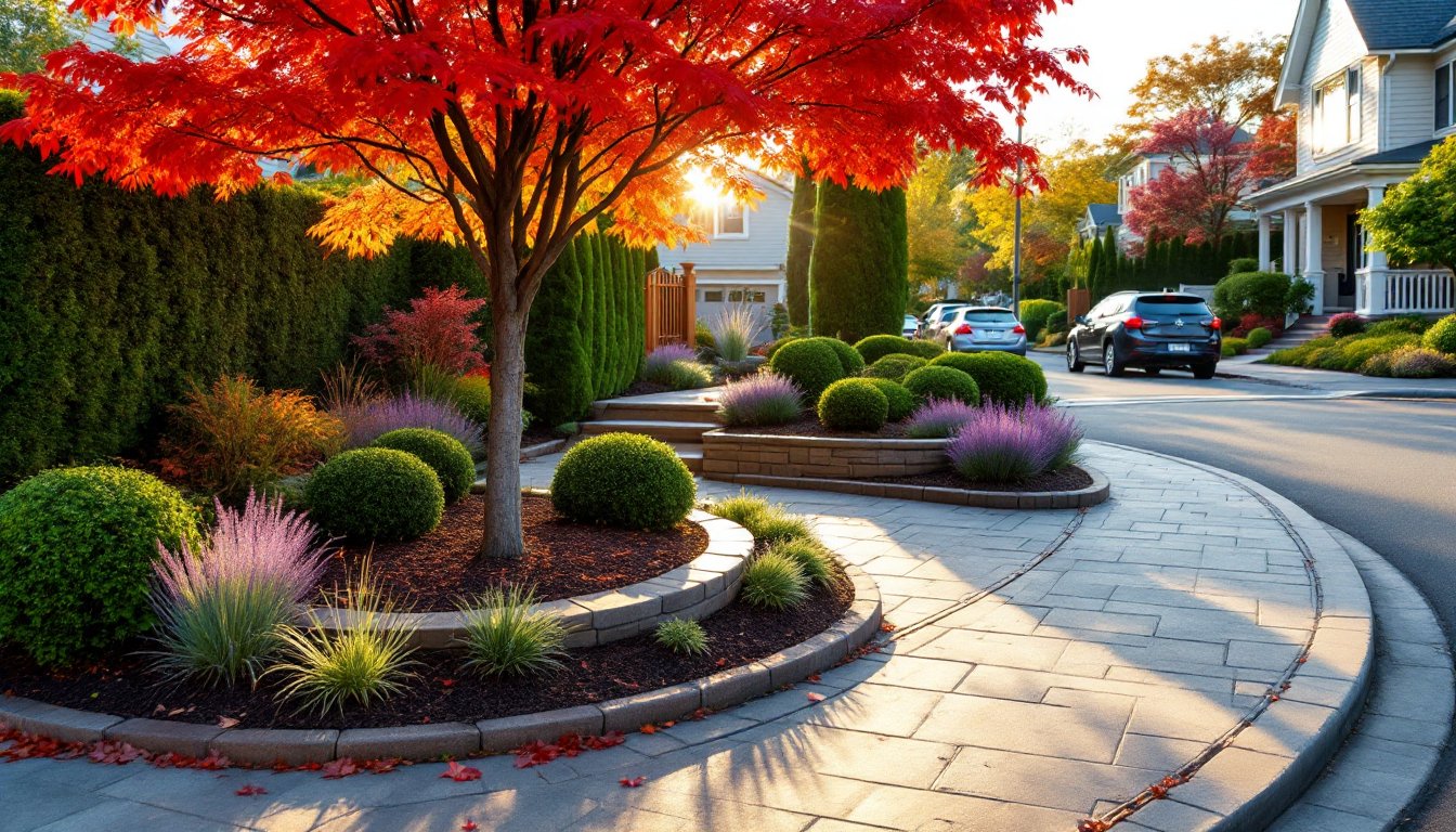 front yard corner landscaping ideas