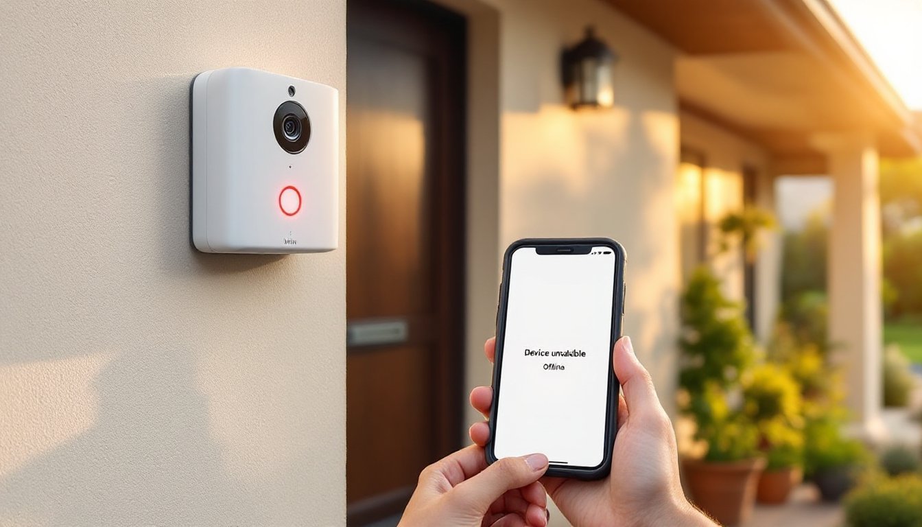 vivint doorbell camera offline