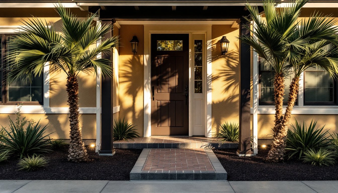 small palm tree landscaping ideas front yard