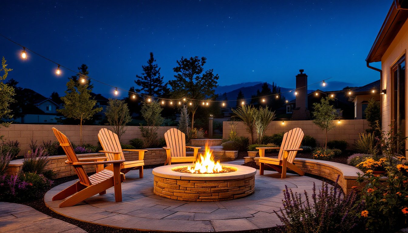 backyard fire pit landscaping ideas