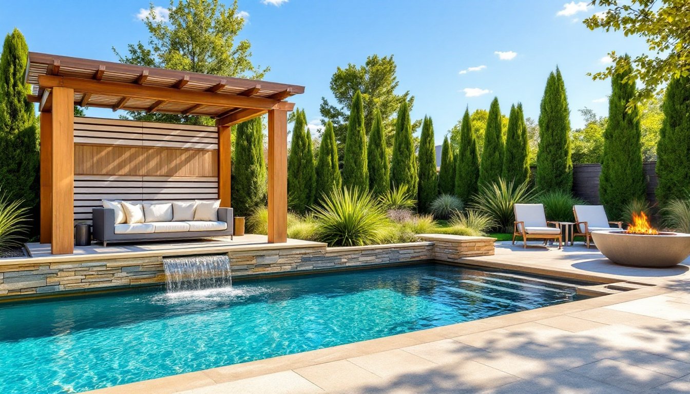 backyard landscaping ideas with pool