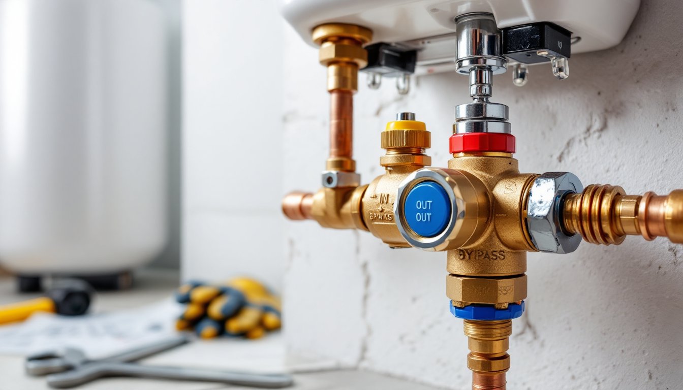 water softener bypass valve diagram