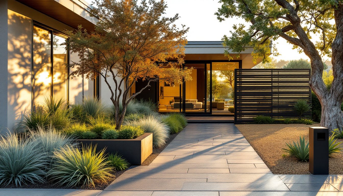 modern front yard landscaping ideas